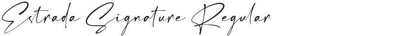 Estrada Signature font download