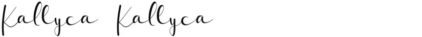 Kallyca font download