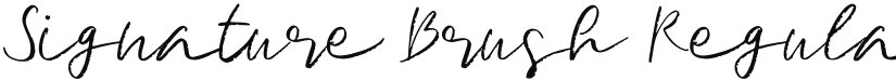 Signature Brush font download