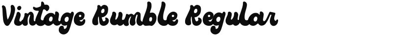 Vintage Rumble font download