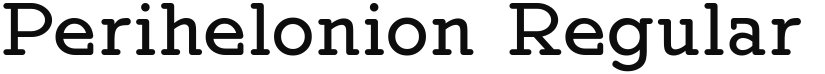 Perihelonion font download