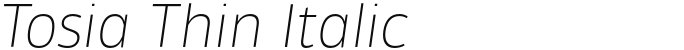 Tosia Thin Italic