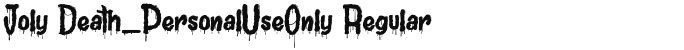 Joly Death_PersonalUseOnly Regular