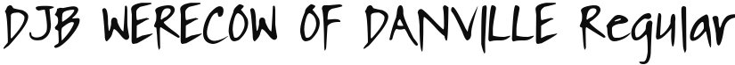 DJB WERECOW OF DANVILLE font download