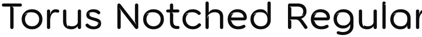 Torus Notched font download