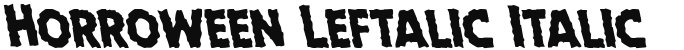Horroween Leftalic Italic