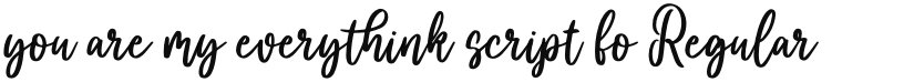 you are my everythink script fo font download