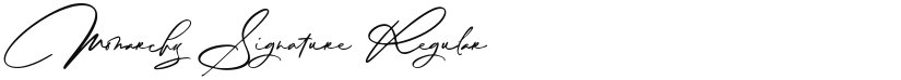 Monarchy Signature font download