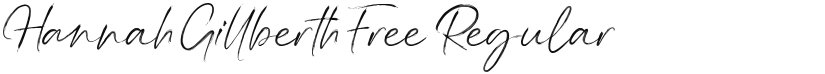 Hannah Gillberth Free font download