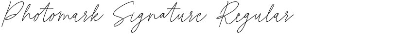 Photomark Signature font download