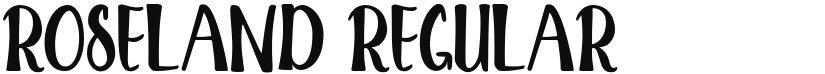 ROSELAND font download