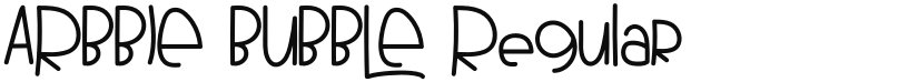 ARBBIE BUBBLE font download