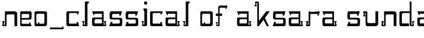 neo_classical of aksara sunda font download