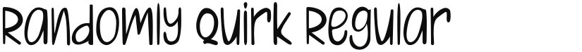 Randomly Quirk font download