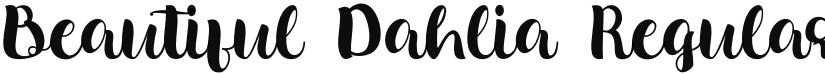 Beautiful Dahlia font download