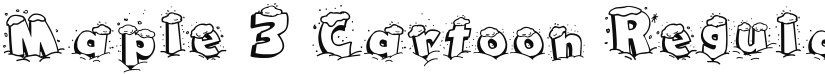 Maple 3 Cartoon font download
