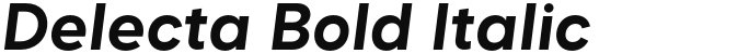 Delecta Bold Italic