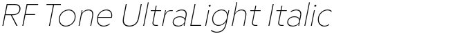 RF Tone UltraLight Italic