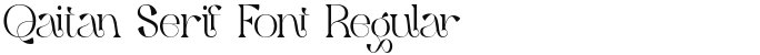 Qaitan Serif Font Regular