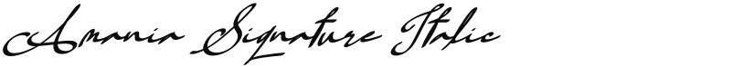 Amania Signature font download