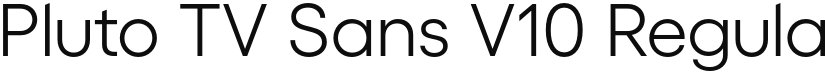Pluto TV Sans V10 font download