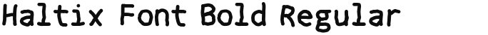 Haltix Font Bold Regular