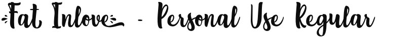 Fat Inlove - Personal Use font download