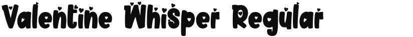 Valentine Whisper font download