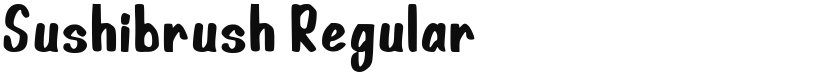 Sushibrush font download