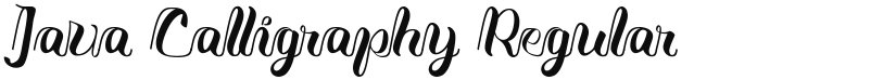 Java Calligraphy font download