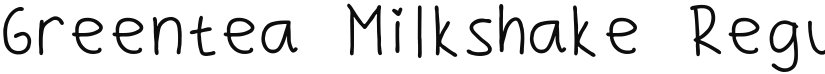 Greentea Milkshake font download