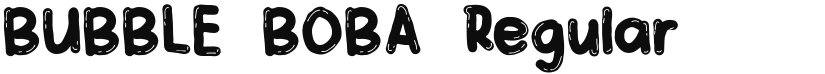 BUBBLE BOBA font download