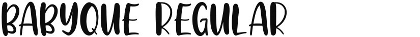 Babyque font download