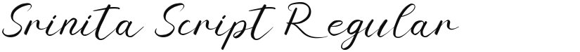 Srinita Script font download