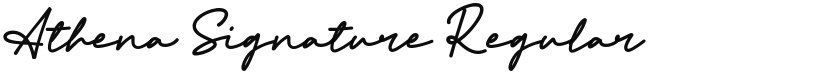 Athena Signature font download