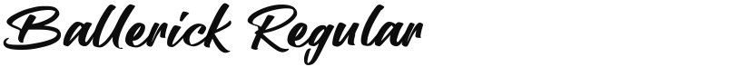 Ballerick font download