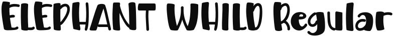 ELEPHANT WHILD font download