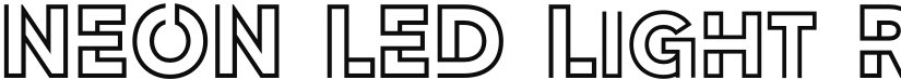 NEON LED font download