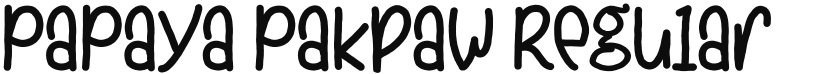 PaPaya Pakpaw font download