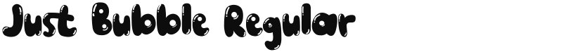 Just Bubble font download