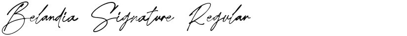 Belandia Signature font download