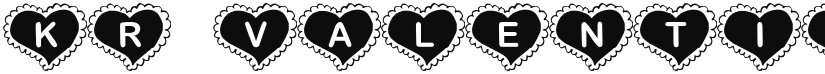 KR Valentine Heart font download