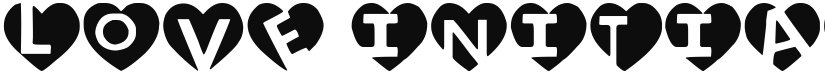 love initials font download