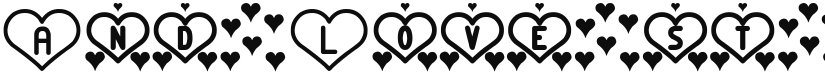 And Love st font download