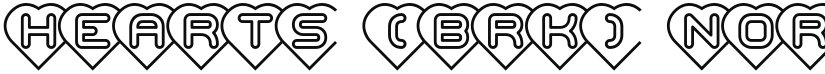 Hearts (BRK) font download