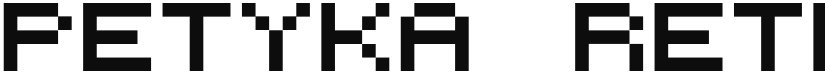 Petyka - Retro Computer font download