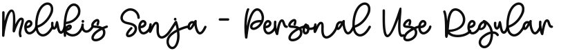 Melukis Senja - Personal Use font download