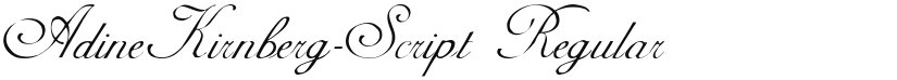 AdineKirnberg-Script font download