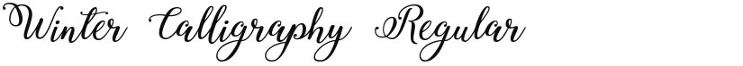 Winter Calligraphy font download