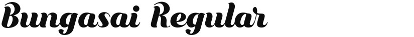Bungasai font download